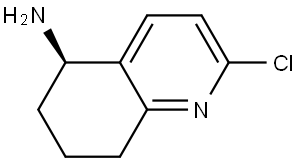 (R)-2-Chloro-5,6,7,8-tetrahydro-5-quinolinamine Struktur