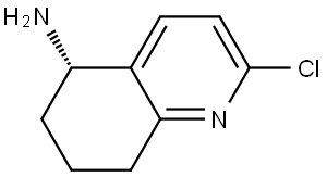 (S)-2-Chloro-5,6,7,8-tetrahydro-5-quinolinamine Struktur