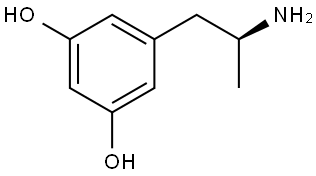 (S)-5-(2-aminopropyl)benzene-1,3-diol Struktur