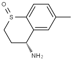 (4R)-4-amino-6-methylthiochromane 1-oxide Struktur