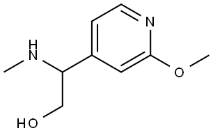 2-(2-methoxypyridin-4-yl)-2-(methylamino)ethan-1-ol Struktur