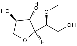 Galactitol, 1,4-anhydro-5-O-methyl- Struktur