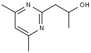 1-(4,6-dimethylpyrimidin-2-yl)propan-2-ol Struktur