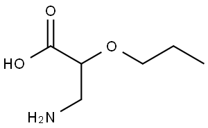 Propanoic acid, 3-amino-2-propoxy- Struktur