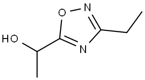 1-(3-ethyl-1,2,4-oxadiazol-5-yl)ethan-1-ol Struktur