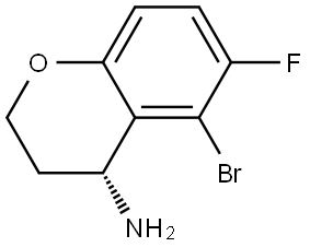 (R)-5-bromo-6-fluorochroman-4-amine Struktur