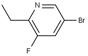 5-bromo-2-ethyl-3-fluoropyridine Struktur