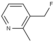 3-(fluoromethyl)-2-methylpyridine Struktur