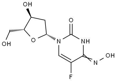 5-fluoro-N(4)-hydroxy-2'-deoxycytidine Struktur