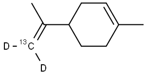 [13C,2H2]-Limonene Struktur