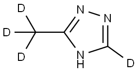 3-(methyl-d3)-4H-1,2,4-triazole-5-d Struktur