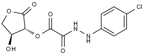 Ethanedioic acid, 1-[(3R,4S)-tetrahydro-4-hydroxy-2-oxo-3-furanyl] ester, 2-[2-(4-chlorophenyl)hydrazide]