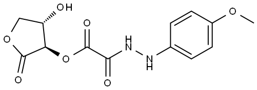 Ethanedioic acid, 1-[(3R,4S)-tetrahydro-4-hydroxy-2-oxo-3-furanyl] ester, 2-[2-(4-methoxyphenyl)hydrazide]