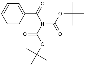 Imidodicarbonic acid, 2-benzoyl-, 1,3-bis(1,1-dimethylethyl) ester Struktur