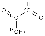 [13C3]-Pyruvaldehyde (2% aqueous solution) Struktur