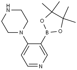 4-(PIPERAZIN-1-YL)PYRIDINE-3-BORONIC ACID PINACOL ESTER Struktur