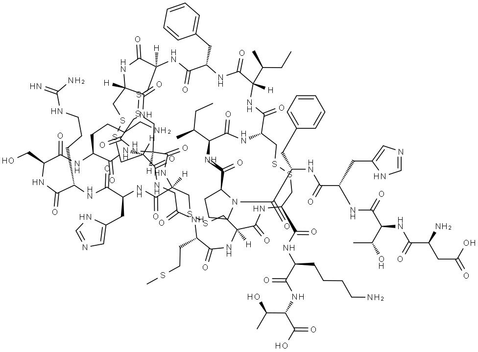 Hepcidin 25 (human) Struktur