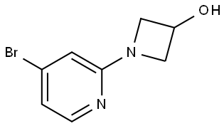 1-(4-bromopyridin-2-yl)azetidin-3-ol Struktur