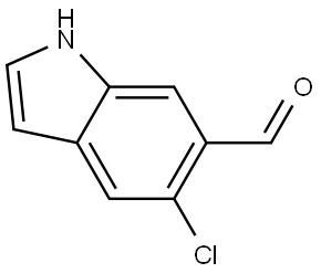 5-氯-1H-吲哚-6-甲醛, 1368373-30-1, 結構式