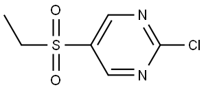 Pyrimidine, 2-chloro-5-(ethylsulfonyl)- Struktur