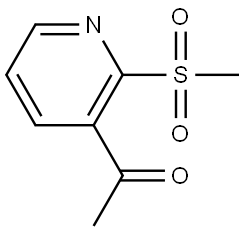 Ethanone, 1-[2-(methylsulfonyl)-3-pyridinyl]- Struktur