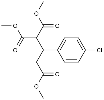 1,1,3-Propanetricarboxylic acid, 2-(4-chlorophenyl)-, 1,1,3-trimethyl ester