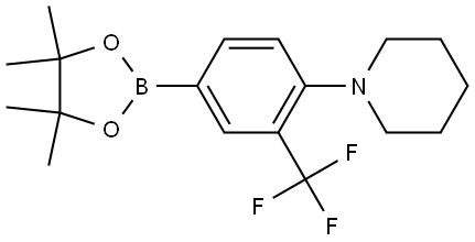 1-[4-(4,4,5,5-Tetramethyl-1,3,2-dioxaborolan-2-yl)-2-(trifluoromethyl)phenyl]... Struktur