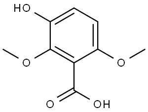 Benzoic acid, 3-hydroxy-2,6-dimethoxy- Struktur