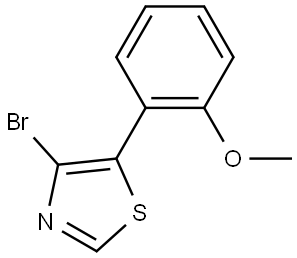 4-Bromo-5-(2-methoxyphenyl)thiazole Struktur