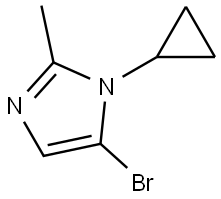 5-bromo-1-cyclopropyl-2-methyl-1H-imidazole Struktur