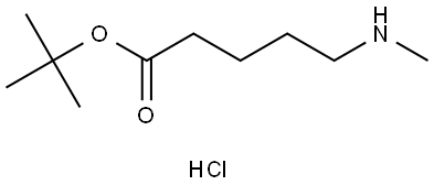 N-δ-Methyl-δ-aminovaleric acid t-butyl ester hydrochloride Struktur