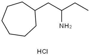 1-cycloheptylbutan-2-amine hydrochloride Struktur