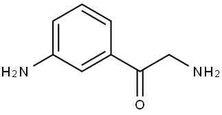 2-Amino-1-(3-aminophenyl)ethanone Struktur