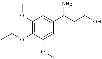 3-Amino-3-(4-ethoxy-3,5-dimethoxyphenyl)propan-1-ol Struktur