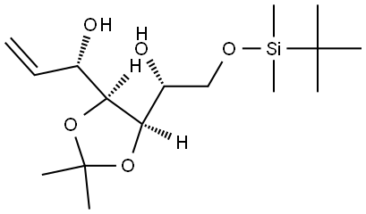 D-allo-Hept-1-enitol, 1,2-dideoxy-7-O-[(1,1-dimethylethyl)dimethylsilyl]-4,5-O-(1-methylethylidene)-