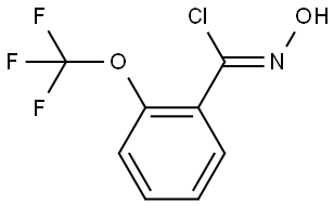 Benzenecarboximidoyl chloride, N-hydroxy-2-(trifluoromethoxy)-, [C(Z)]- Struktur