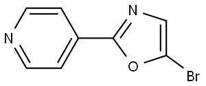 5-bromo-2-(pyridin-4-yl)oxazole Struktur