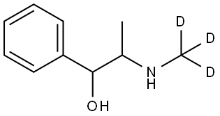 2-((methyl-d3)amino)-1-phenylpropan-1-ol Struktur