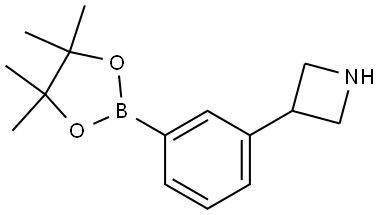 3-(3-(4,4,5,5-tetramethyl-1,3,2-dioxaborolan-2-yl)phenyl)azetidine Struktur