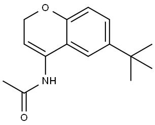 N-(6-(tert-butyl)-2H-chromen-4-yl)acetamide Struktur