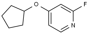 4-(cyclopentyloxy)-2-fluoropyridine Struktur