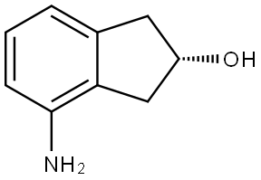 (S)-4-Amino-2,3-dihydro-1H-inden-2-ol Struktur