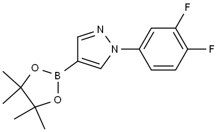 1-(3,4-Difluorophenyl)-1H-pyrazole-4-boronic acid pinacol ester Struktur