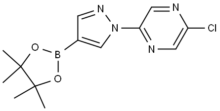 1-(5-Chloro-2-pyrazyl)pyrazole-4-boronic acid pinacol ester Struktur