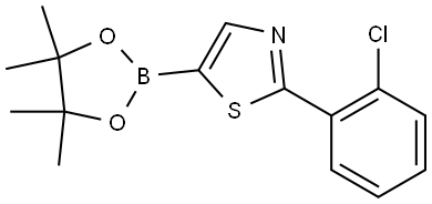 2-(2-Chlorophenyl)thiazole-5-boronic acid pinacol ester Struktur