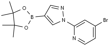 1-(4-Bromo-2-pyridyl)pyrazole-4-boronic acid pinacol ester Struktur