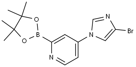 4-(4-Bromoimidazol-1-yl)pyridine-2-boronic acid pinacol ester Struktur