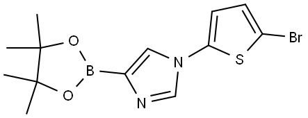 1-(5-Bromo-2-thienyl)-1H-imidazole-4-boronic acid pinacol ester Struktur