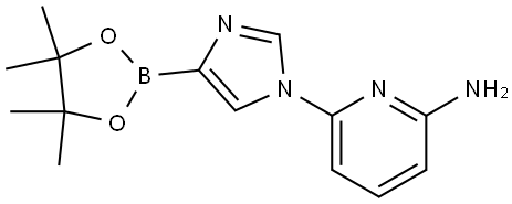 1-(6-Amino-2-pyridyl)imidazole-4-boronic acid pinacol ester Struktur