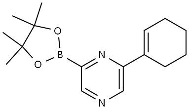 6-(Cyclohexenyl)pyrazine-2-boronic acid pinacol ester Struktur